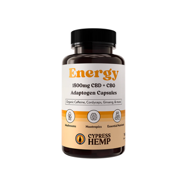 CBD Adaptogen Capsules for Energy & Focus | THC-Free Formula