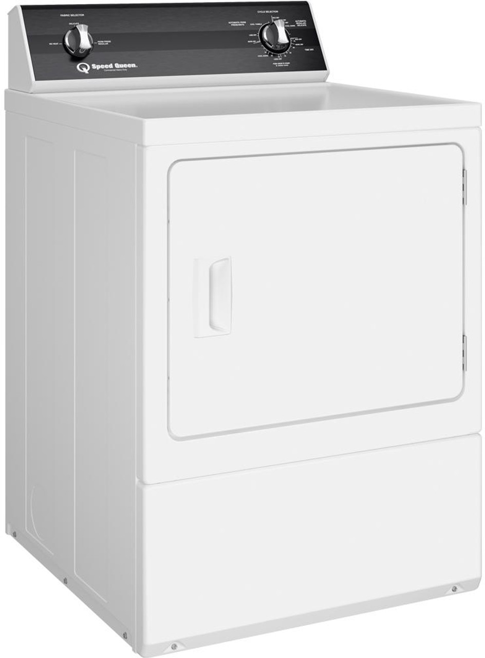 Speed Queen® DR7 7.0 Cu. Ft. White Front Load Electric Dryer DR7004WE