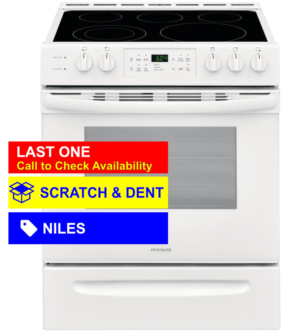 Frigidaire Frigidaire 30in Front Control GAS Range with Quick Boil - White