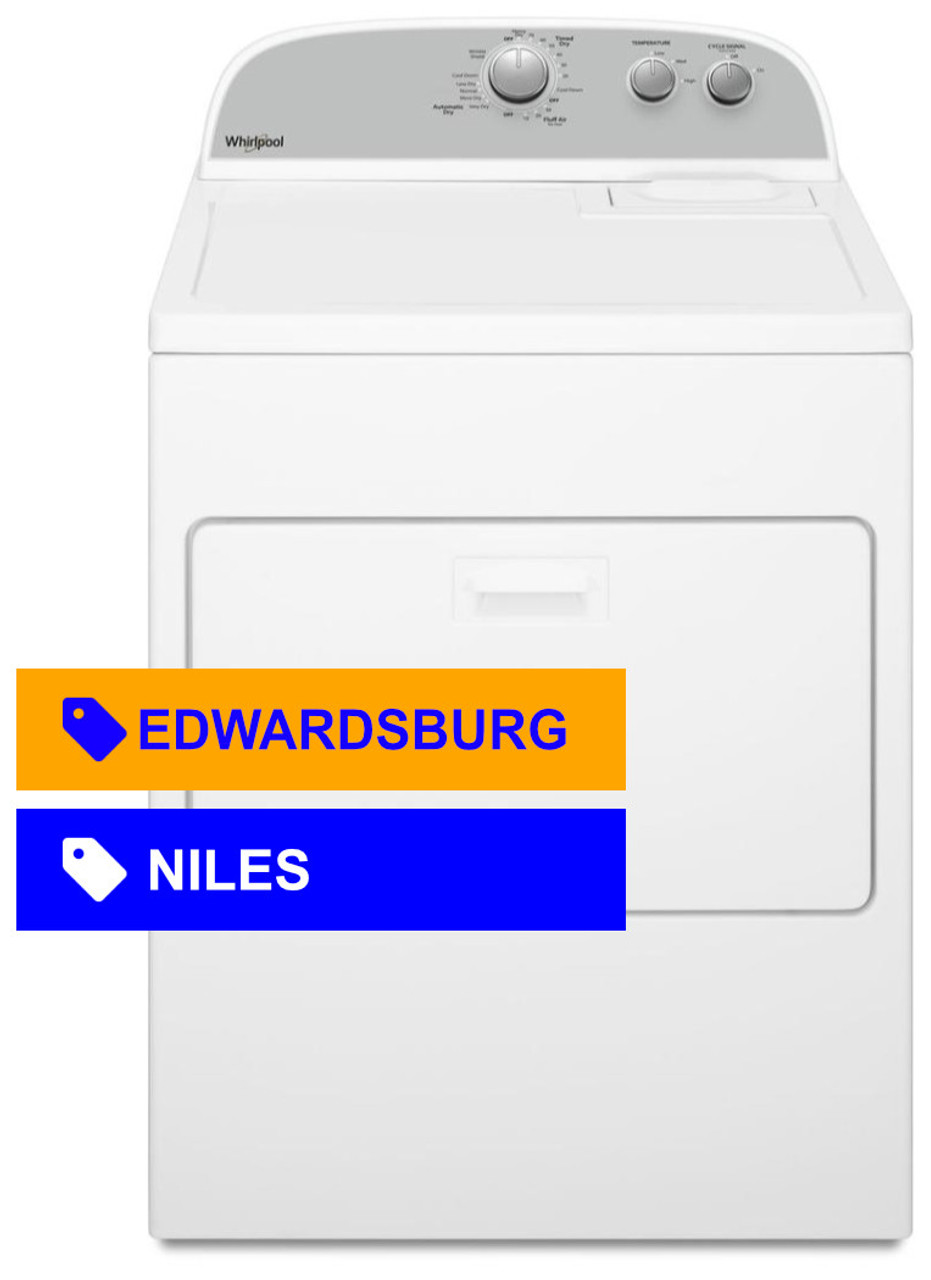 Whirlpool® 7.0 Cu. Ft. White Front Load Gas Dryer WGD4950HW