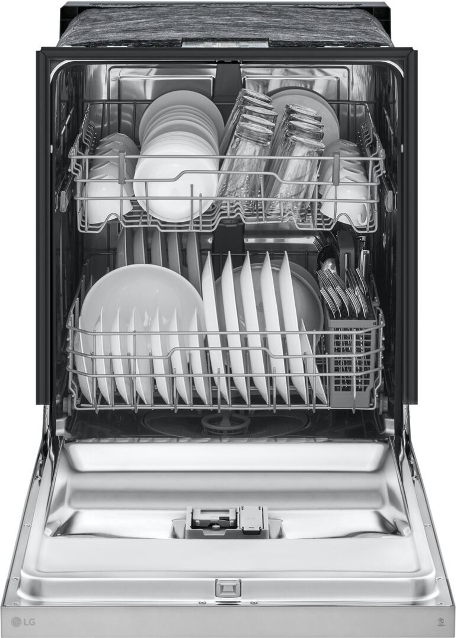 LG 24 Built-In Front Control Stainless Steel Look Dishwasher with  LoDecibel Operation LDFC2423V