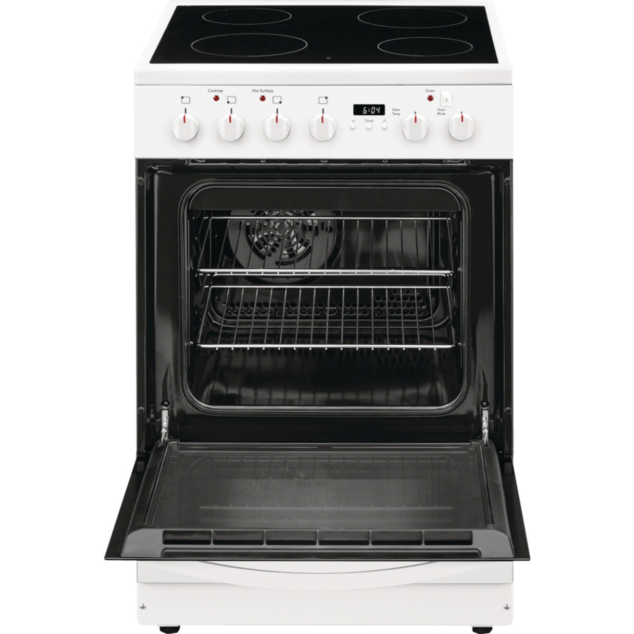 Frigidaire 24 in. 1.9 cu. ft. Convection Oven Freestanding Electric Range  with 4 Smoothtop Burners - Stainless Steel