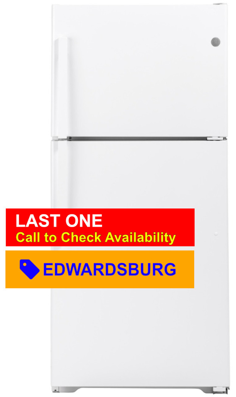 GE® 33 in. 21.9 Cu. Ft. Garage Ready White Top Freezer Refrigerator  GTS22KGNRWW