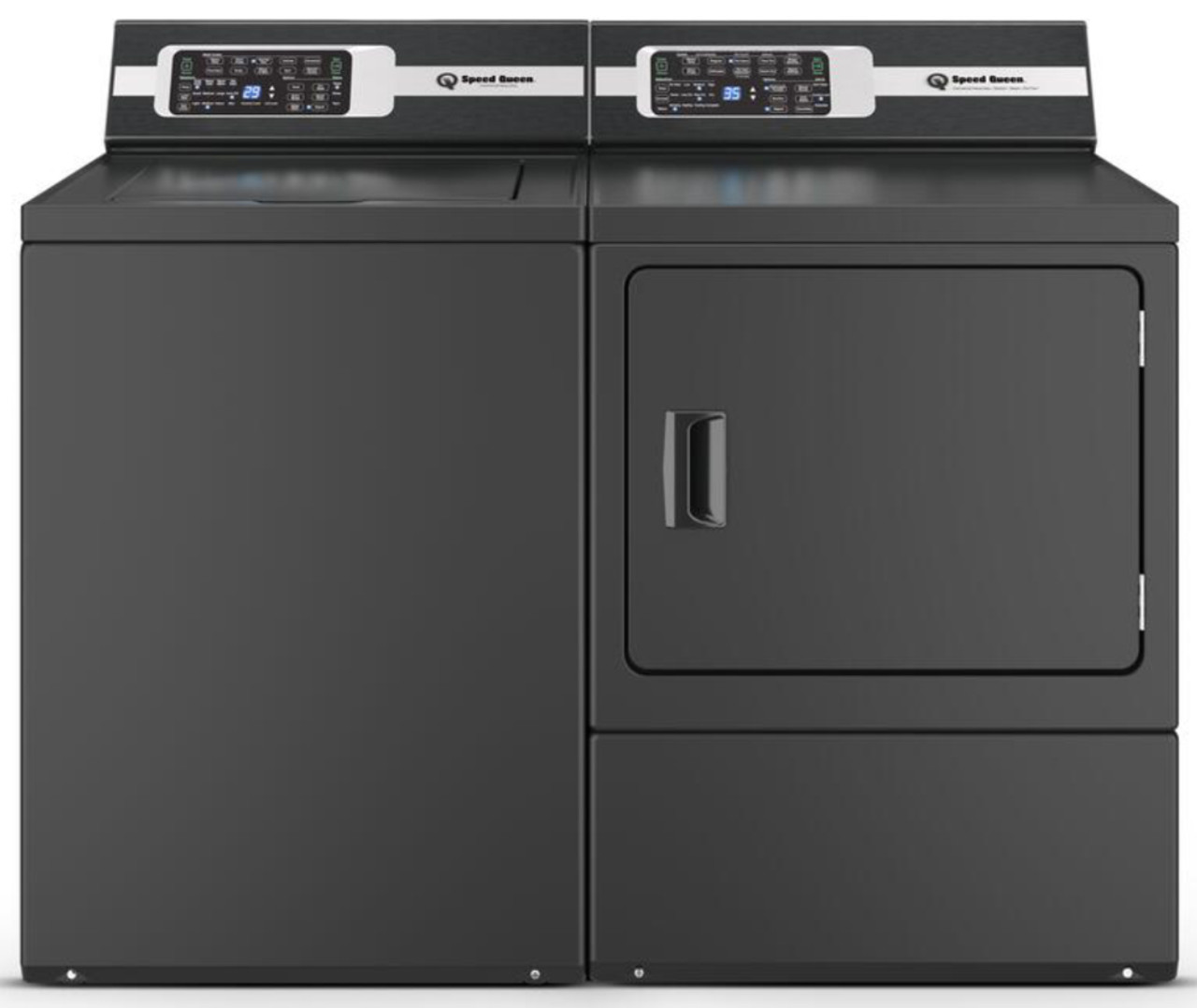 Speed Queen® DR7 7.0 Cu. Ft. Black Front Load Electric Dryer DR7004BE