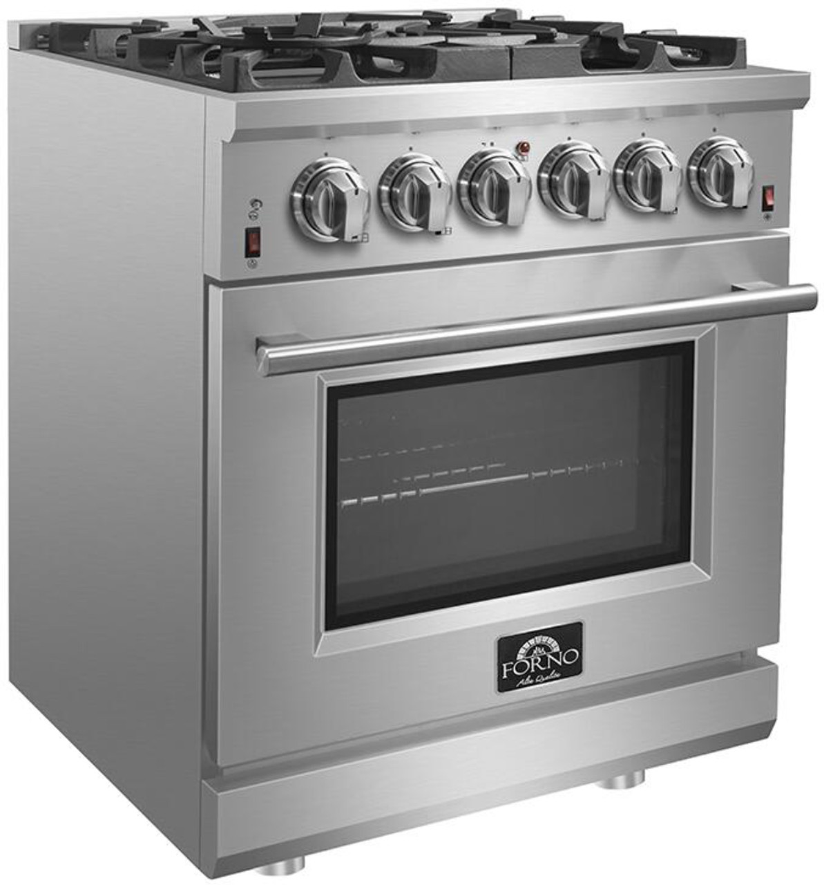 Forno 30 Freestanding Stainless Steel Gas Range with 4.32 Cu. Ft.  Convection Oven FFSGS6239-30