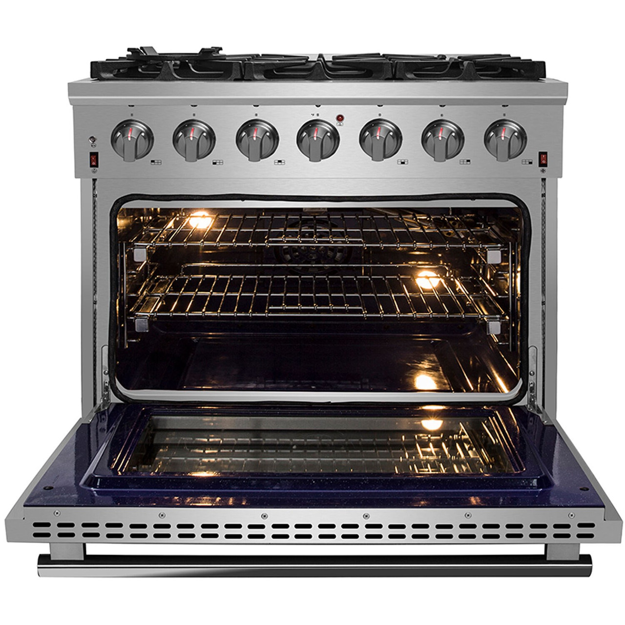 Forno 36 Freestanding Stainless Steel Gas Range with 5.36 Cu. Ft. Convection  Oven FFSGS6239-36