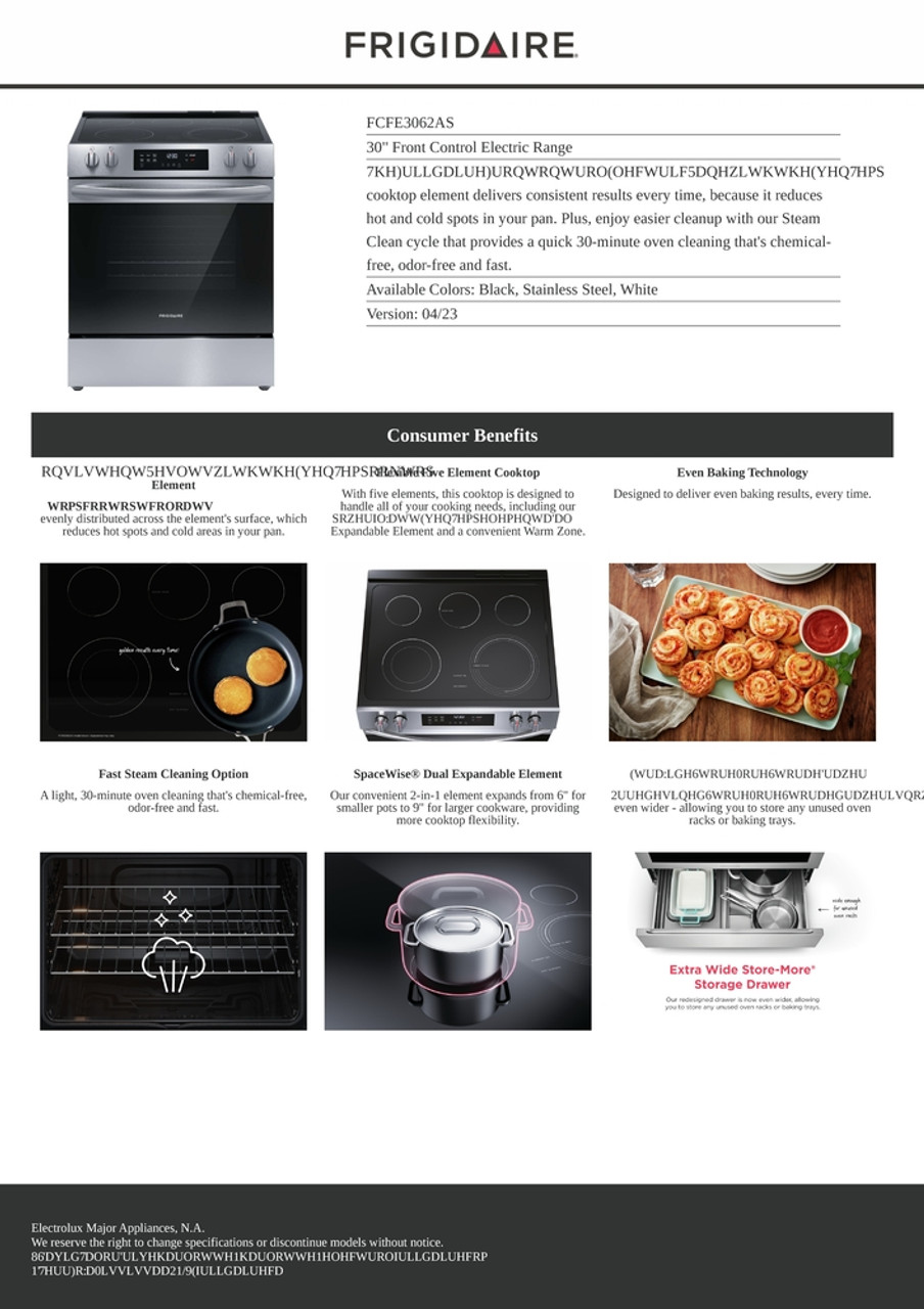 How to Use Steam Clean with Frigidaire Range