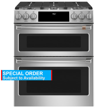 Café™ Slide-In Dual-Fuel Double-Oven Smart Range with Convection in Stainless Steel C2S950P2MS1