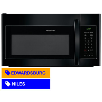 Frigidaire® 1.8 Cu. Ft. 1000 Watt Black Over The Range Microwave FFMV1846VB