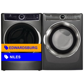 Electrolux 4.5 Cu. Ft. Titanium Front Load Washer & 8.0 Cu. Ft. Gas Dryer Laundry Pair ELFW7637AT / EFMG627UTT