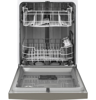 GE® 24" Front Control Built-In Slate Dishwasher GDF530PMMES
