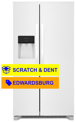 Frigidaire® Scratch & Dent 25.6 Cu. Ft. White Side-by-Side Refrigerator FRSS2623AW