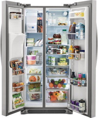 Frigidaire Gallery® Scratch & Dent 33" Wide 22.2 Cu. Ft. Side-by-Side Stainless Steel Refrigerator GRSS2352AF