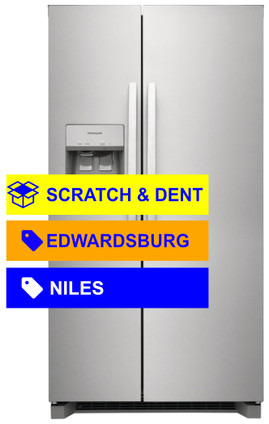 Frigidaire® Scratch & Dent 22.2 Cu. Ft. Stainless Steel Counter Depth Side-by-Side Refrigerator FRSC2333AS