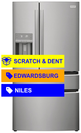 Frigidaire Gallery® Scratch & Dent 21.5 Cu. Ft. Smudgeproof® Stainless Steel Counter Depth French Door Refrigerator GRMC2273CF