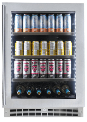 Silhouette® Professional™ Saxony 24" Stainless Steel 5.6 Cu. Ft. Beverage Center SPRBC056D1SS