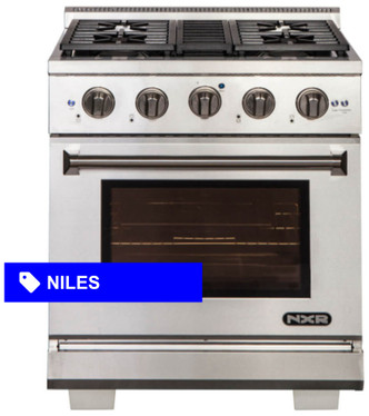 NXR Culinary Series 4.5 Cu. Ft. Stainless Steel Pro Style Dual Fuel Convection Range AKD3001