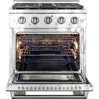 NXR Culinary Series 4.5 Cu. Ft. Stainless Steel Pro Style Dual Fuel Convection Range AKD3001