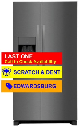 Frigidaire® Scratch & Dent 25.6 Cu. Ft. Black Stainless Steel Side-by-Side Refrigerator FRSS2623AD