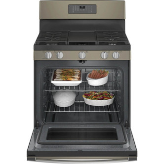 GE® 5.0 Cu. Ft. Self Cleaning Gas Range with Continuous Grates  in Slate JGB660EPES
