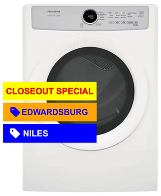 Frigidaire® 8.0 Cu. Ft. White Electric Dryer FDEX21E4EW