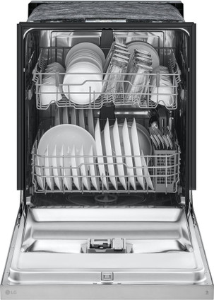 LG 24" Built-In Front Control Stainless Steel Look Dishwasher with LoDecibel Operation LDFC2423V