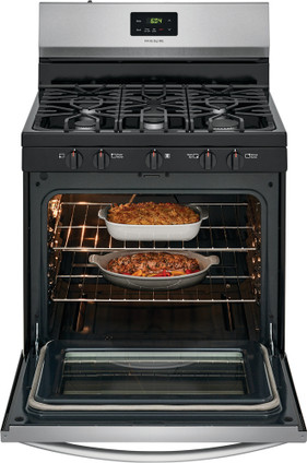 Frigidaire® 5.0 Cu. Ft. Stainless Steel Gas Range with Quick Boil FCRG305LAF