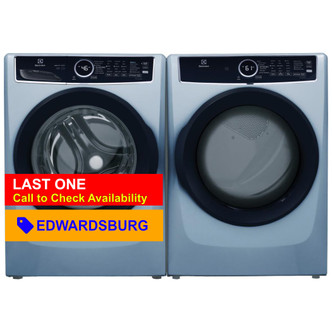 Electrolux 4.5 Cu. Ft. Front Load Washer & 8.0 Cu. Ft. Electric Dryer Laundry Pair in Glacier Blue ELFW7437AG / ELFE7437AG