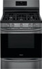 Frigidaire Gallery® 30" 5.0 Cu. Ft. Black Stainless Steel Self Cleaning Gas Range with Air Fry GCRG3060AD