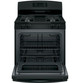 GE® 30" Black 4.8 Cu. Ft. 4 Sealed Burner Freestanding Gas Range JGBS60DEKBB