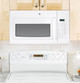 GE® 1.6 Cu. Ft. 1000 Watt White Over The Range Microwave JVM3160DFWW