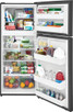 Frigidaire® 17.6 Cu. Ft. Brushed Steel Top Freezer Refrigerator FFHT1822UV