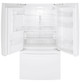 GE® Scratch & Dent 25.6 Cu. Ft. High-Gloss White French Door Refrigerator GFE26JGMWW