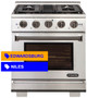 NXR Culinary Series 4.5 Cu. Ft. Stainless Steel Pro Style Dual Fuel Convection Range AKD3001