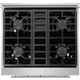 NXR Culinary Series 4.5 Cu. Ft. Stainless Steel Pro Style Dual Fuel Convection Range AKD3001