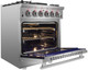 Forno 30" Freestanding Stainless Steel Gas Range with 4.32 Cu. Ft. Convection Oven FFSGS6239-30