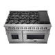 Forno 48" Freestanding Stainless Steel Double Oven Gas Range with Convection Oven FFSGS6239-48