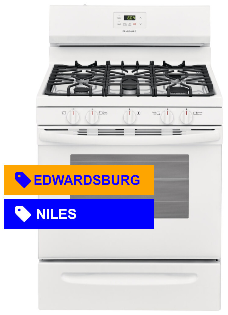 Frigidaire® 5.0 Cu. Ft. White Gas Range with Quick Boil Burner FCRG3052AW