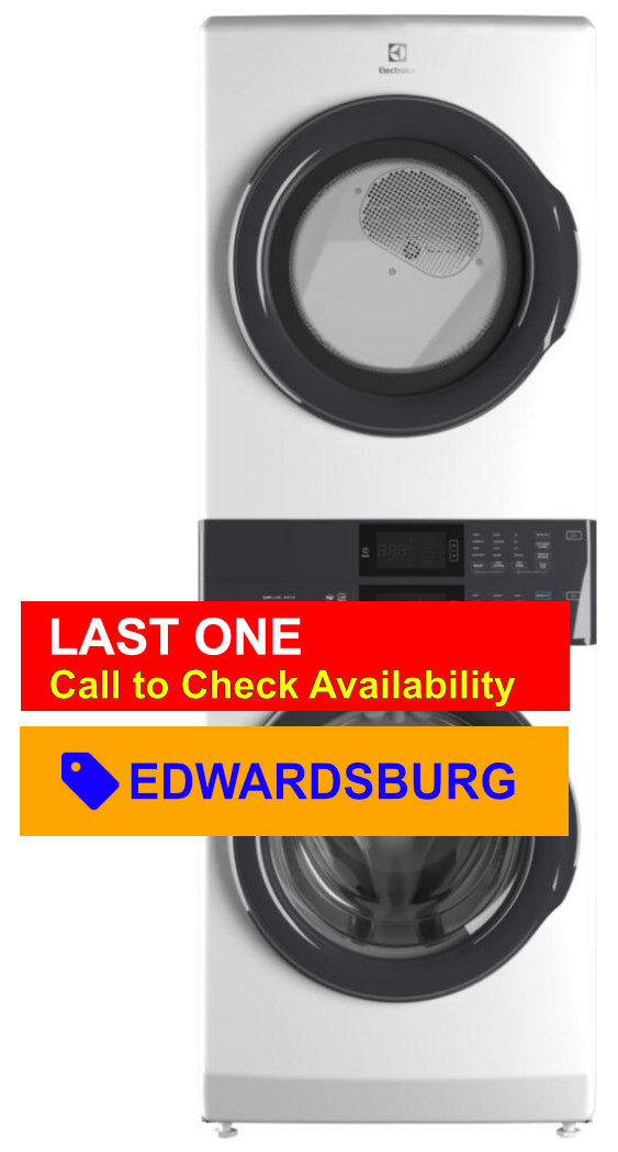 Electrolux 600 Series 4.5 Cu. Ft. Washer, 8.0 Cu. Ft. Gas Dryer White Stack Laundry Tower ELTG7300AW