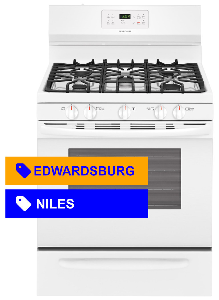 Frigidaire® 5.0 Cu. Ft. Self Cleaning White Gas Range with Quick Boil FFGF3054TW