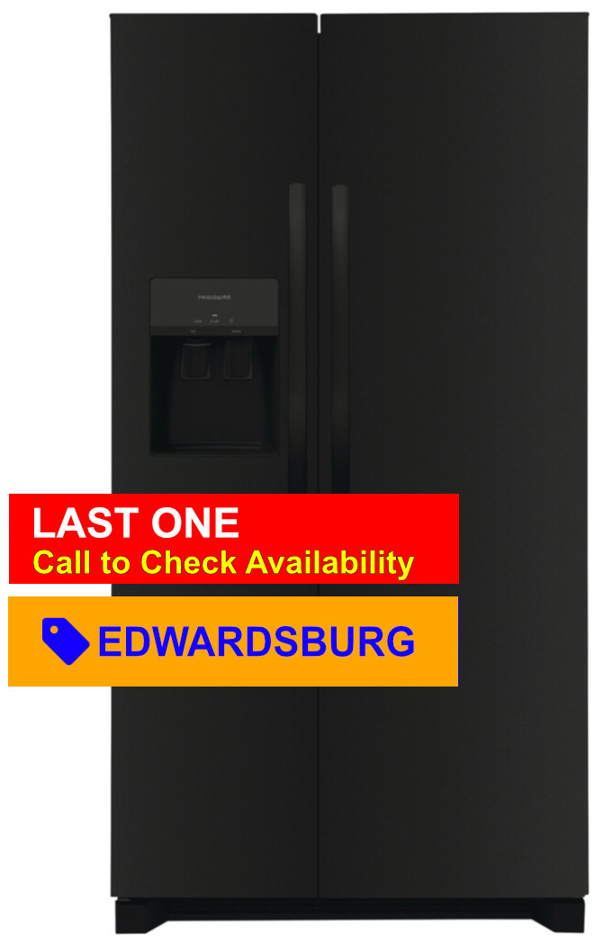 Frigidaire® 25.6 Cu. Ft. Black Side-by-Side Refrigerator FRSS2623AB