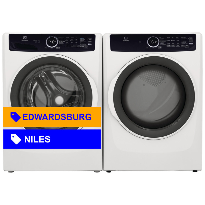 Electrolux 4.5 Cu. Ft. Front Load Washer & 8.0 Cu. Ft. Electric Dryer Laundry Pair ELFW7437AW / EFME427UIW