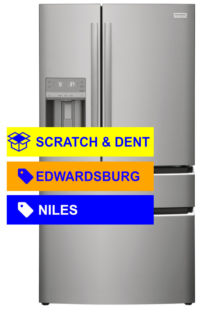 Frigidaire Gallery Scratch & Dent 26.3 Cu. Ft. 4-Door Stainless Steel French Door Refrigerator GRMS2773AF