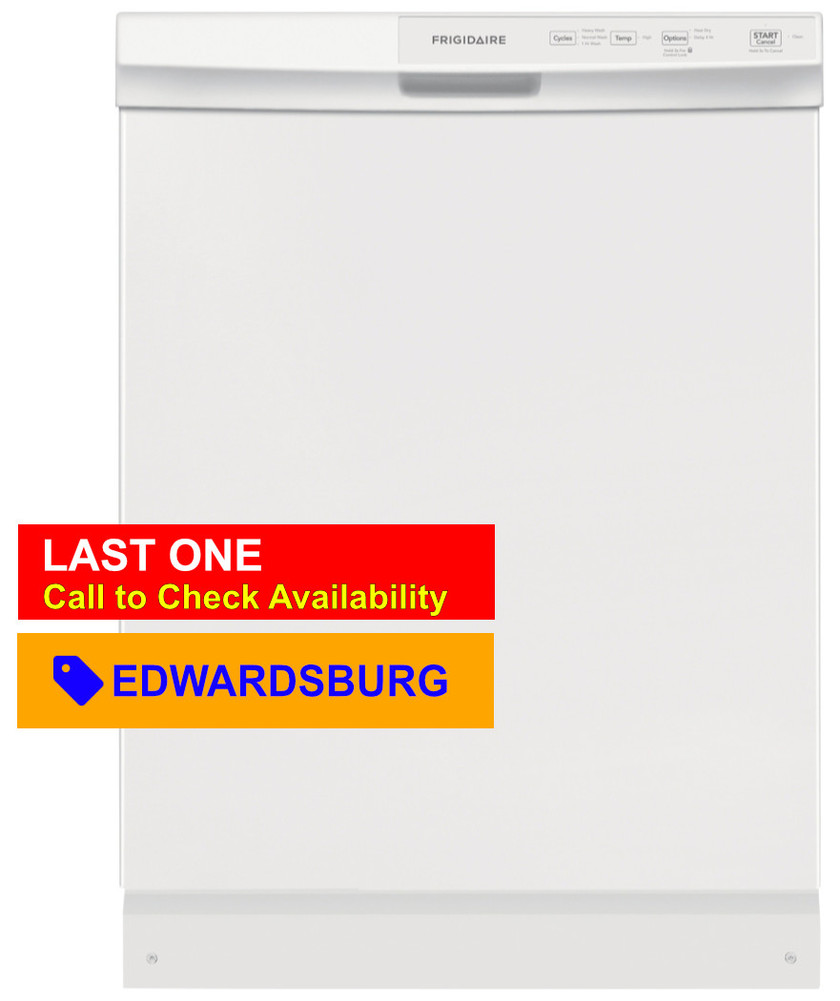 Frigidaire® 24" Built-In Front Control White Dishwasher FFCD2413UW