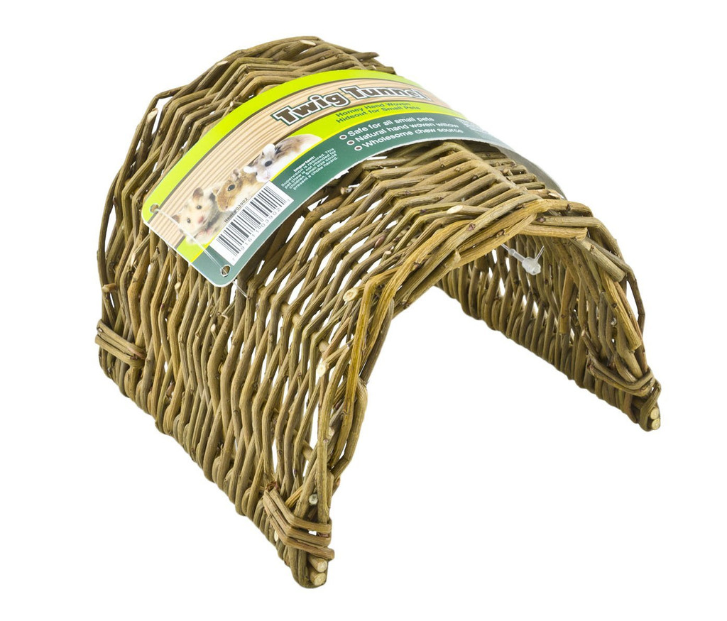Ware Manufacturing Willow Twig Tunnel Small Animal Hideout Renewable Small