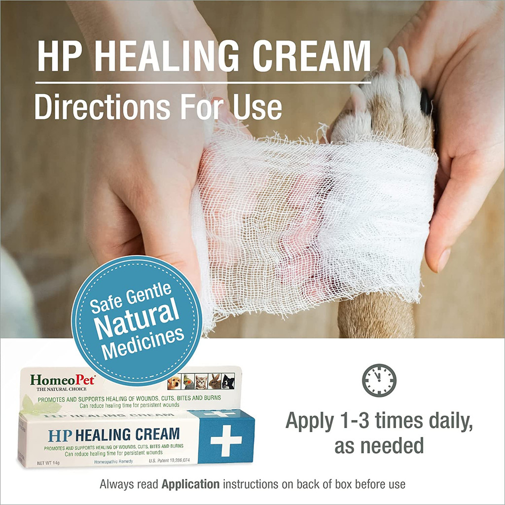 HomeoPet HP Healing Cream 14 gram  For Dogs, Cats, Birds, and Small Animals