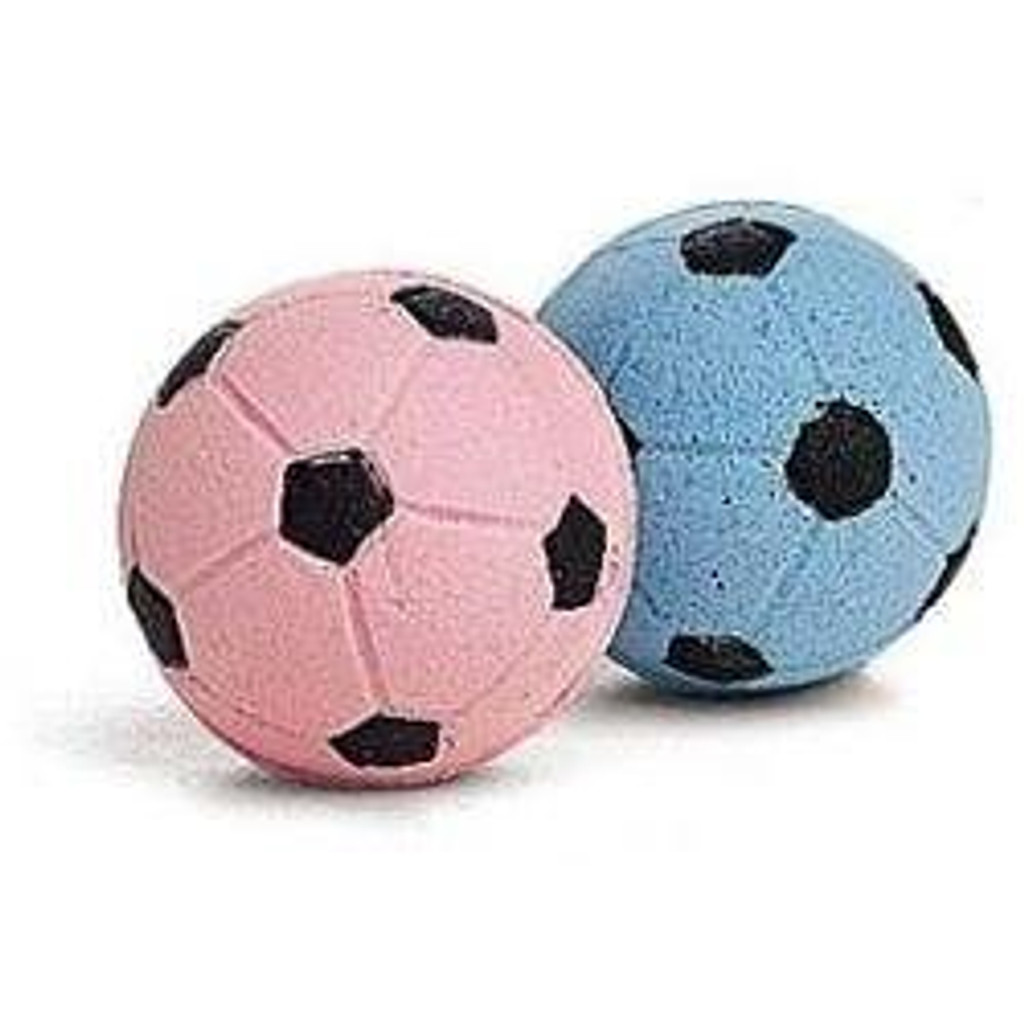 Ethical Pet Spot Sponge Soccer Balls 4 count  Colorful Interactive Cat Toys