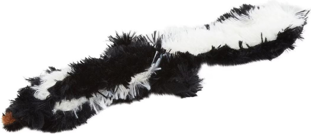 Ethical Pet Spot Mini Skinneeez Skunk 14 inch  Plush Stuffing-Free Dog Toy