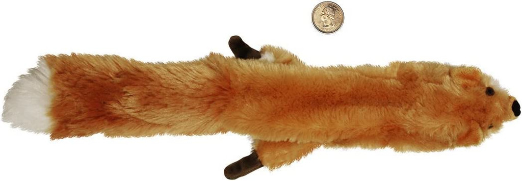 Ethical Pet Spot Mini Skinneeez Forest Fox 14 inch  Plush Stuffing-Free Dog Toy