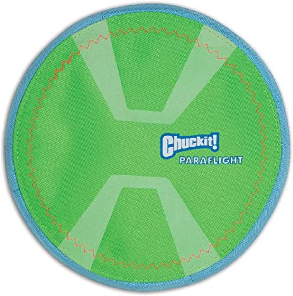 Chuckit PARAFLIGHT Dog Fetch Toy Large Frisbee Glow in the Dark 3D Rechargeable